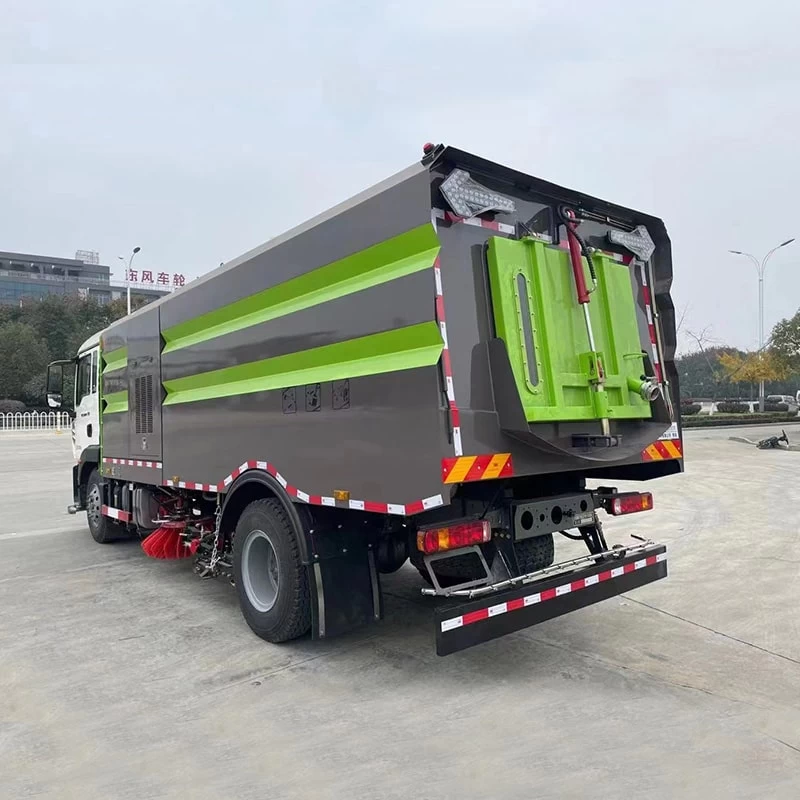 HOWO new or used 4*2 Street Sweeper with High Pressure Oblique Back Plot
