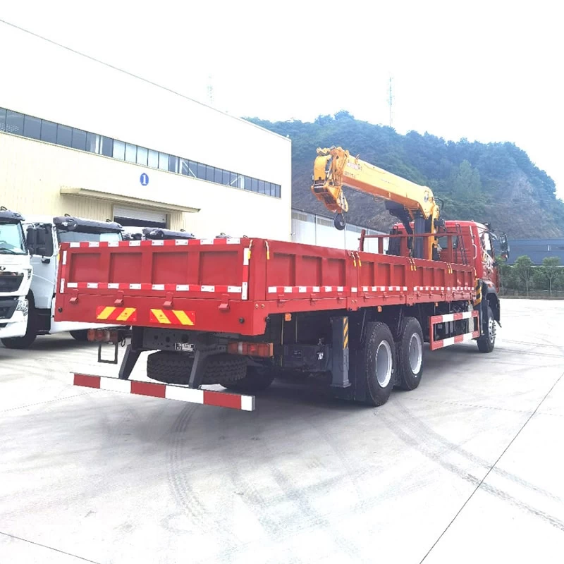 Sinotruck Howo 14 Ton Telescopic Boom Truck Mounted Crane
Oblique Back Plot