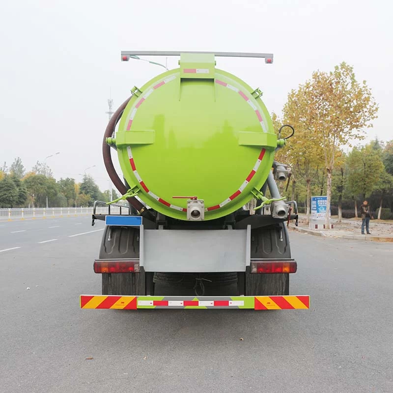 Foton 4×2 12000L vacuum pump sewage suction truck Back Image