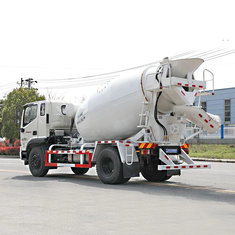 FOTON 4 cubic meters small concrete mixer truck for sale Oblique Back Plot