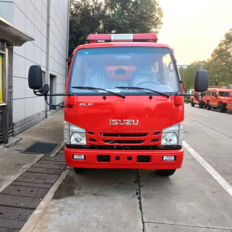 ISUZU 3000L Water Tank Fire Fighting Rescue Truck for Sale
Front View