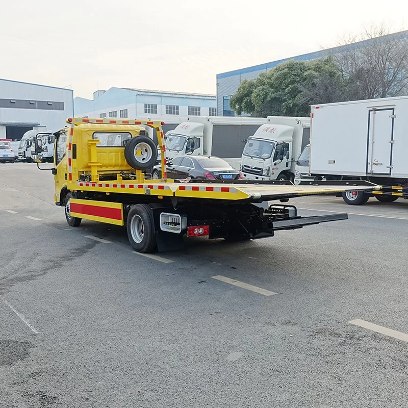 China brand foton 4*2 recovery truck tow truck wreckers Oblique Back Plot
