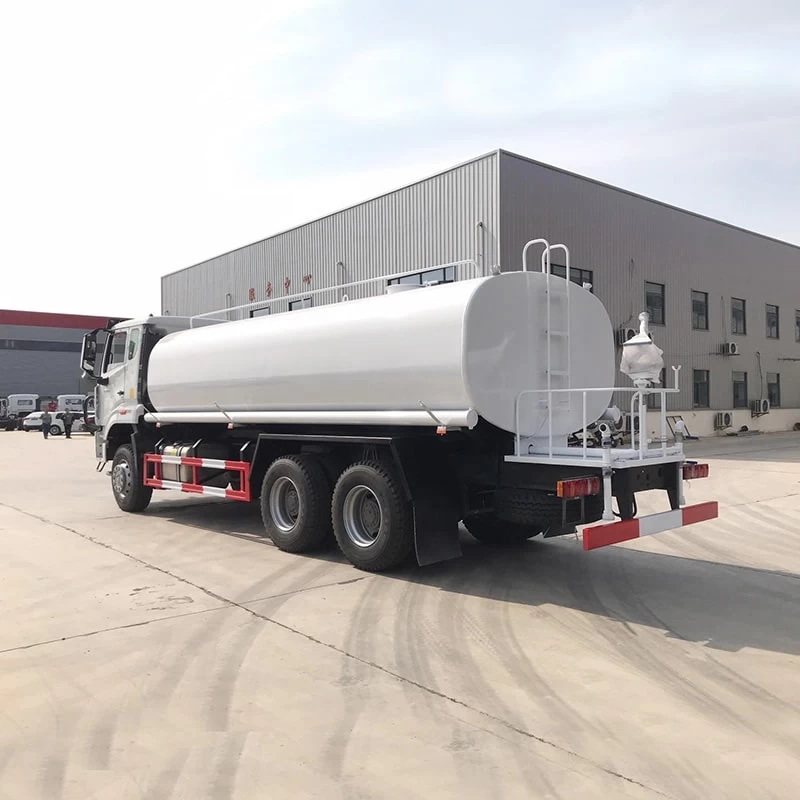 HOWO 6*4 25 ton watering cart water tank truck for sale Oblique Back Plot