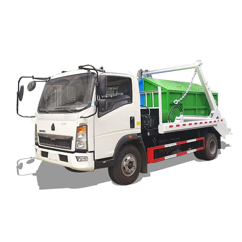 Howo 4 cubic meter swing arm garbage truck for sale Thumbnail

