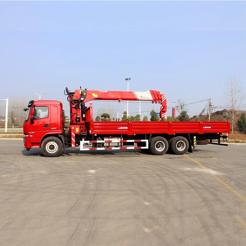 SHACMAN 21 meter telescopic boom truck mounted crane Front Side View