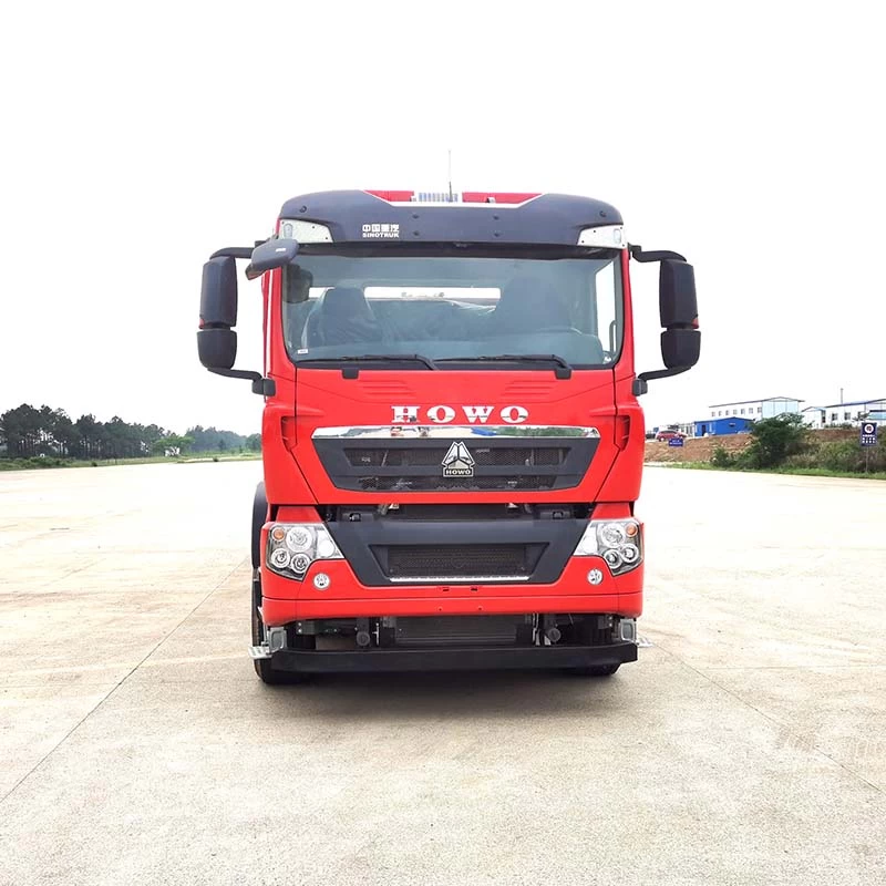 Howo 8x4 25000L Water Foam tanker Fire Fighting Truck Front View