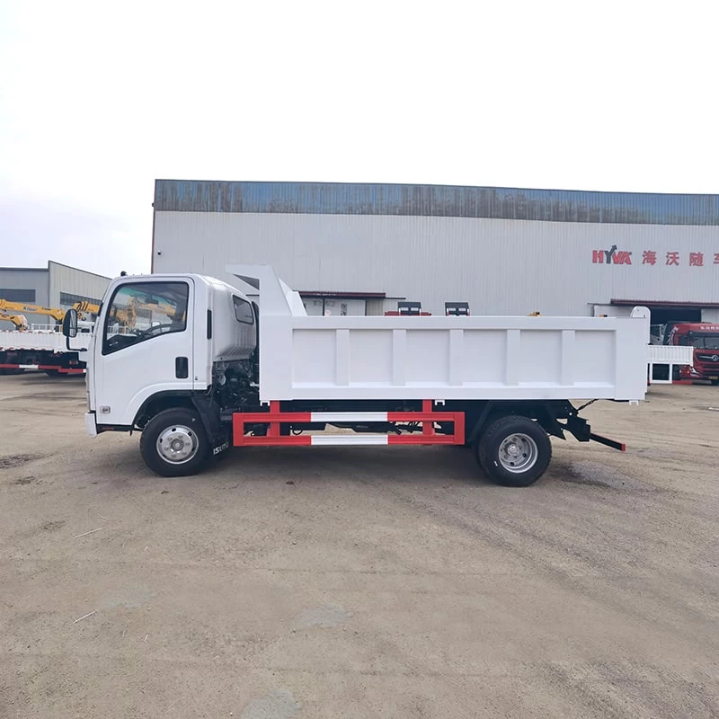 Good quality new or used 4*2 mining isuzu dump truck Front Side View
