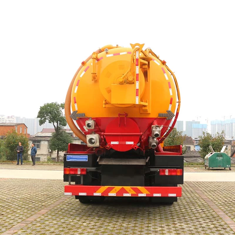 HOWOW 33000 CBM cleaning vaccum sewage suction truck Back Image