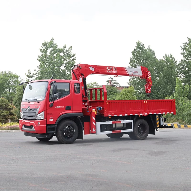 FOTON 13 meter telescopic boom 4*2 truck mounted crane Oblique Front View