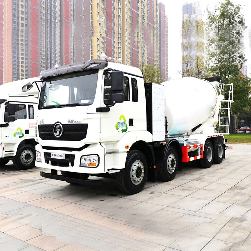 SHACMAN 8*4 8 cubic meters mobile mixer truck for sale Oblique Front View
