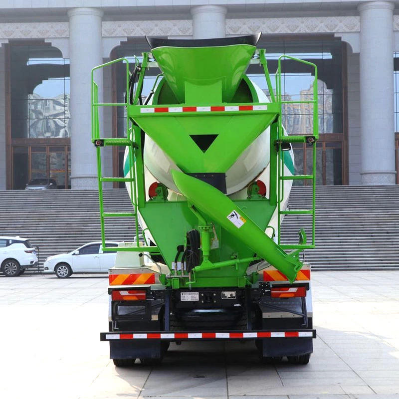 Shacman 8CBM Concrete Mixer Truck 8x4 Concrete Pump Truck Back Image
