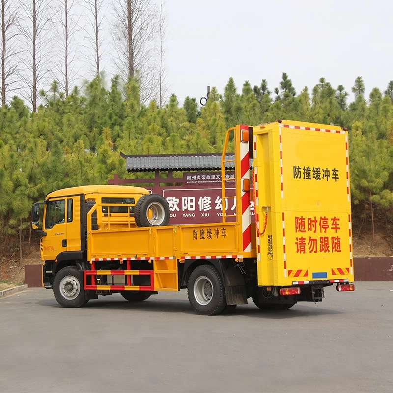 Factory new HOWO 4*2 Collision Mitigation Truck Oblique Back Plot

