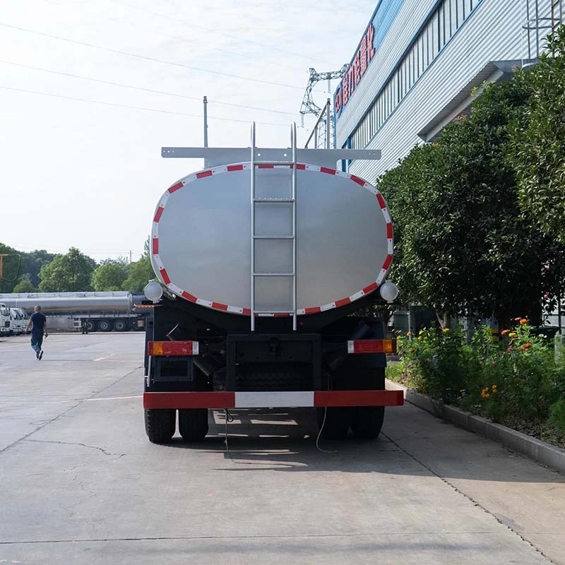 Shacman 4x2 15000 litres mobile fuel tanker truck Back Image