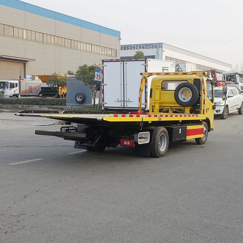 China brand foton 4*2 recovery truck tow truck wreckers Oblique Back Plot