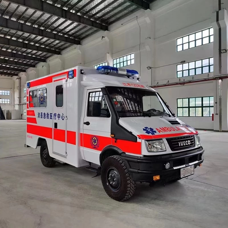 Iveco cross-country monitoring ambulance vehicle Oblique Front View