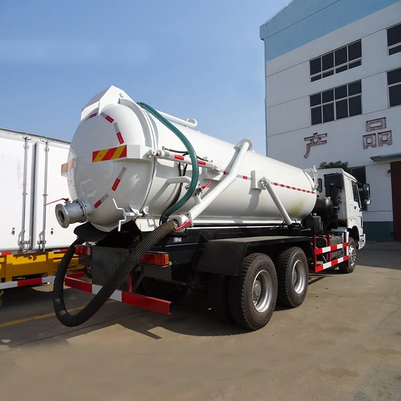 SINOTRUK 6*4 new or used 20CBM sewage suction truck Back Image
