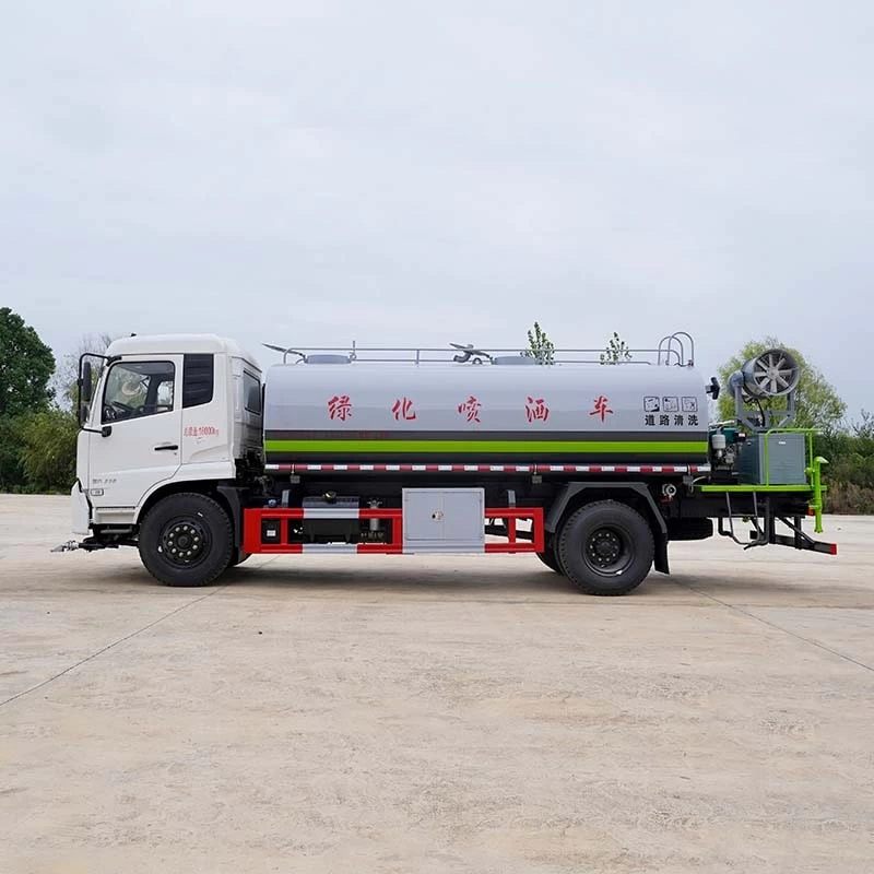 DongFeng 13000 liters water tanker truck Front Side View
