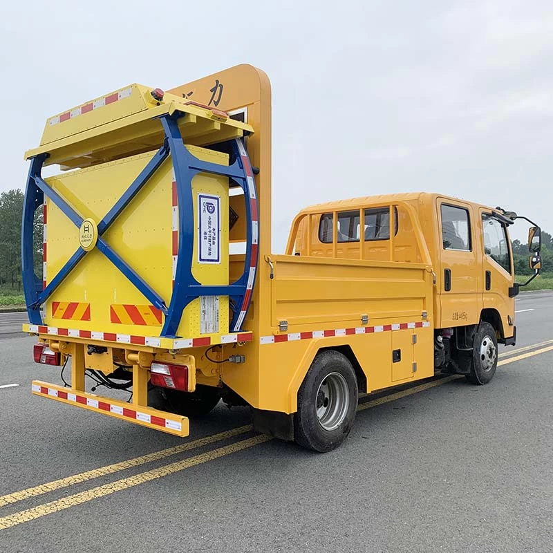JMC 4*2 6 people seat Collision Mitigation Truck Oblique Back Plot

