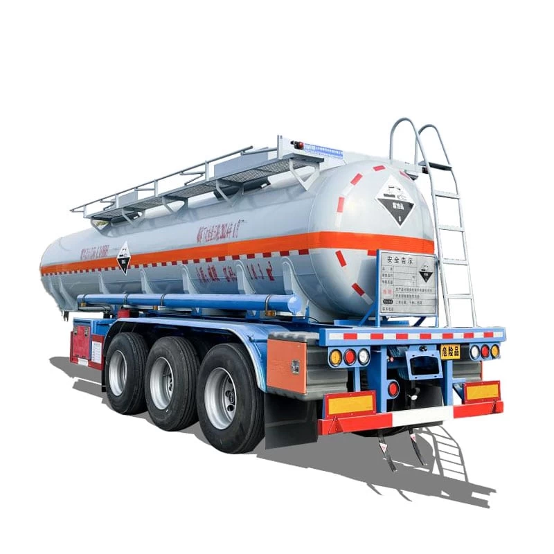 18 cbm semi-trailer concentrated sulfuric acid transport truck Thumbnail
