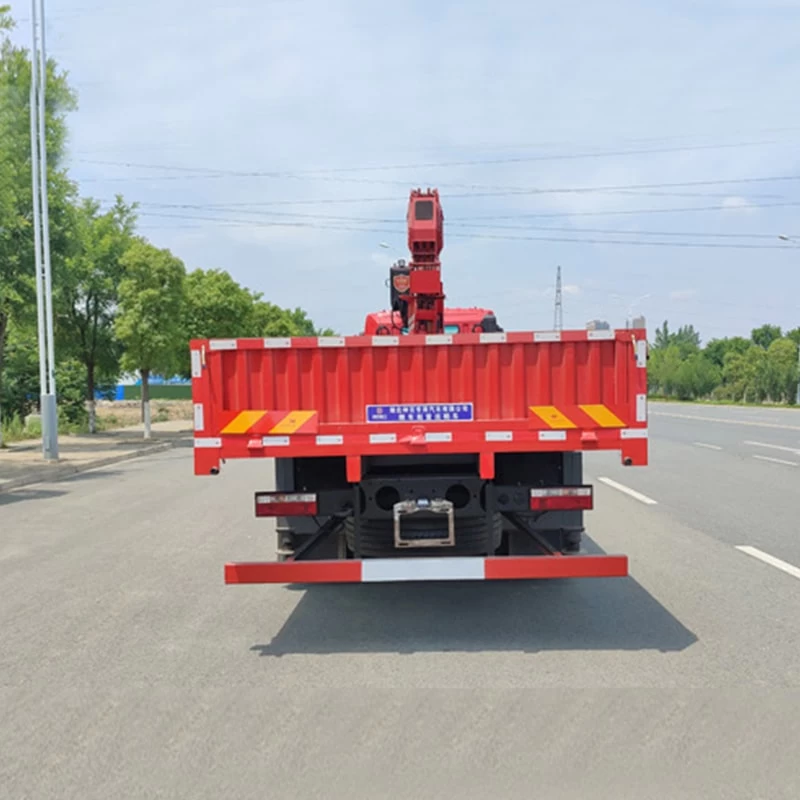 JAC 15 ton 8*4 telescopic boom truck mounted crane Back Image
 