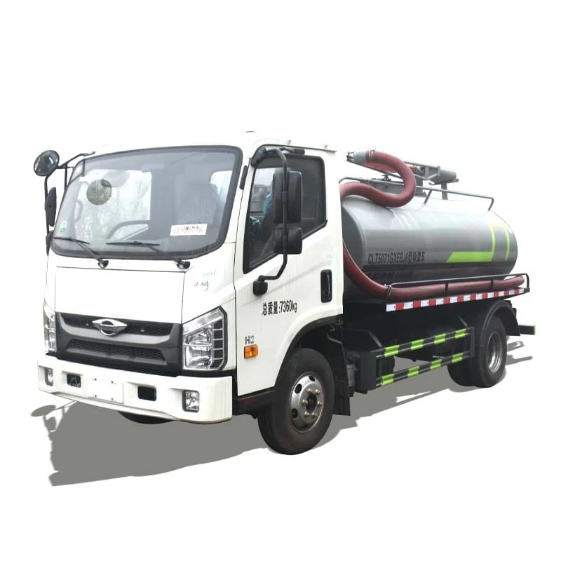 Foton 5500L 115HP toilet septic tank suction truck Thumbnail