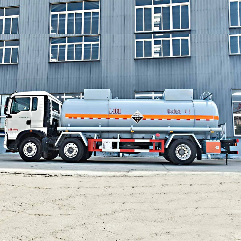 SINOTRUK 6*2 Chemical Tanker (Stainless Steel) for sale Front Side View
