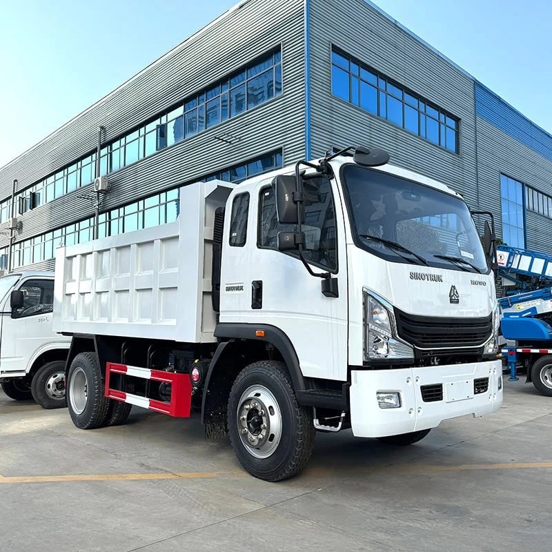 Cheap price 4*2 new or used howo dump truck for sale Oblique Front View 
