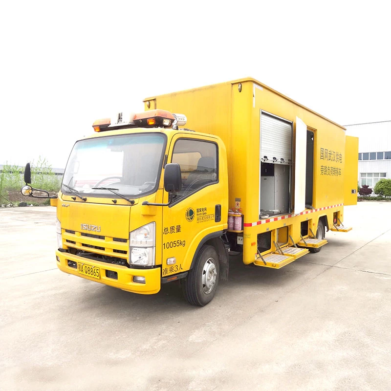 Japanese Isuzu 100kw outdoor power supply vehicle Oblique Front View