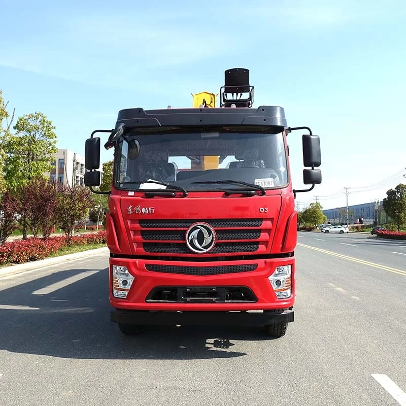 Dongfeng 14.5 meter Truck Mounted Crane Front View