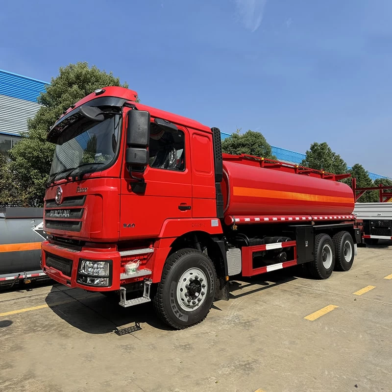 Shacman 20m3 Mobile LPG Gas Tanker LPG Fuel Tank Truck Price Oblique Front View
