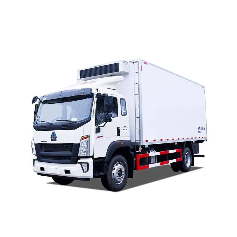 HOWO RHD 4X2 6.8m refrigerator freezer van truck Thumbnail