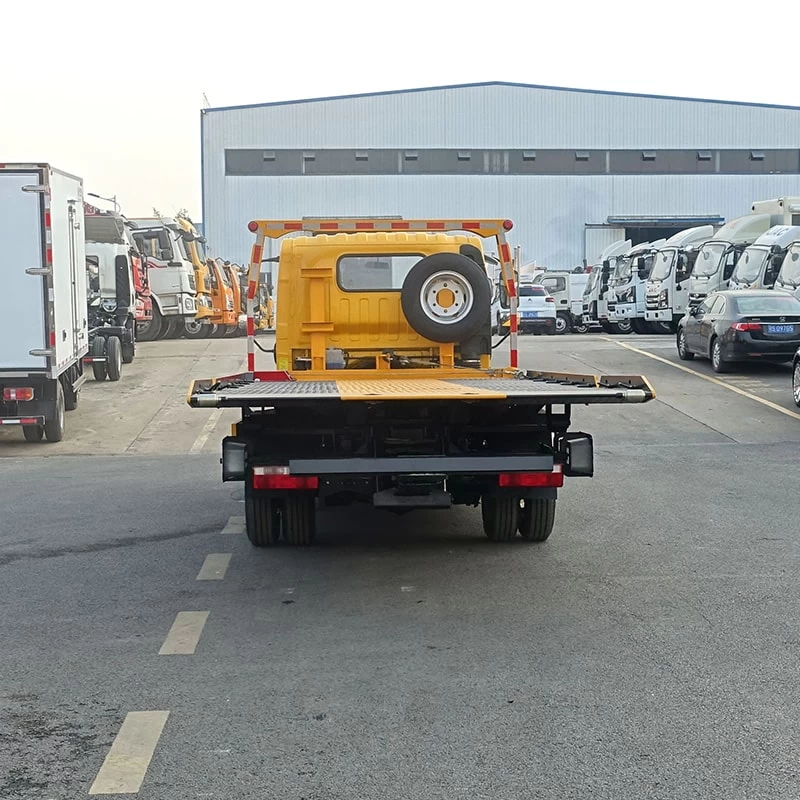 5 ton 4*2 FAW wrecker truck with wrecker bed for sale Back Image
