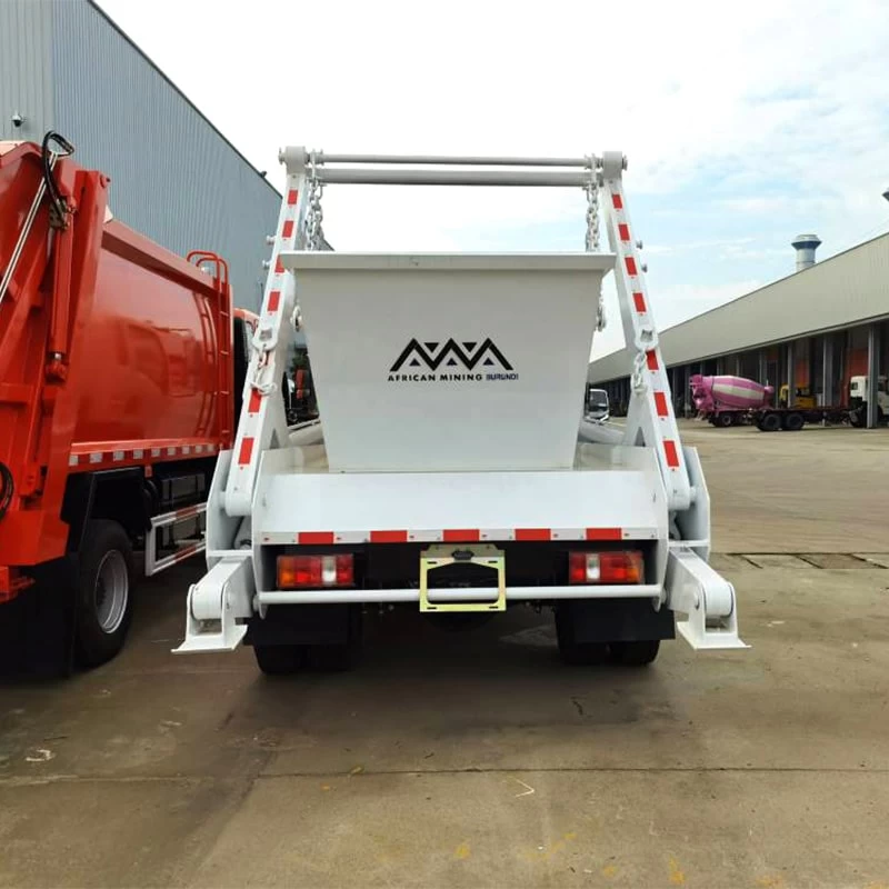 Sinotruk HOWO 4X2 5CBM Swing Arm Garbage Truck Rear Loader
Back Image