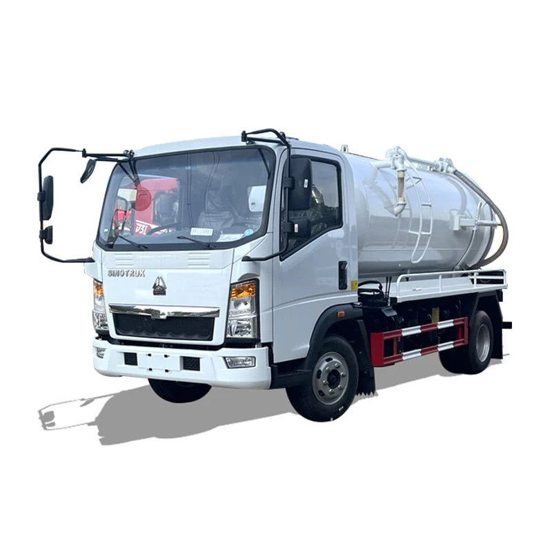 SINOTRUK HOWO 6 cubic drainage vaccum sewage suction truck  Thumbnail
