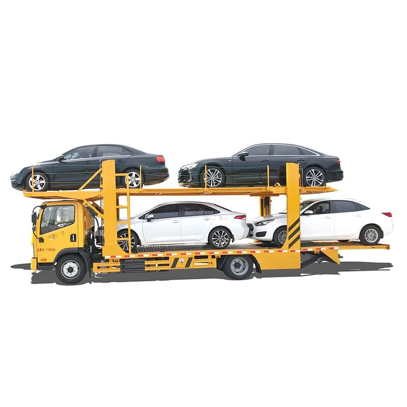 FAW steel chassis 3 cars double deck car carrier trailer Thumbnail