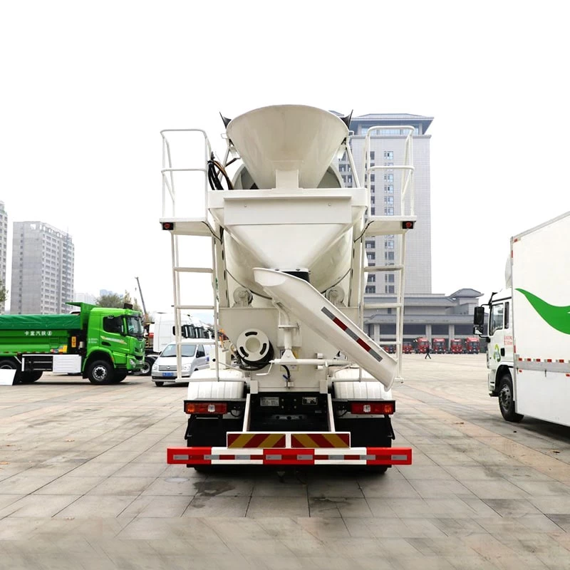 SHACMAN 8*4 8 cubic meters mobile mixer truck for sale Back Image