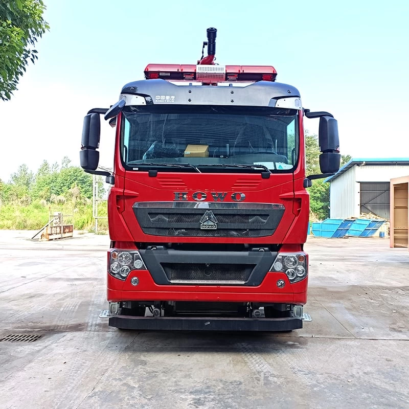 New or Used Howo 16000L 6 x 4 Fire Rescue Fighting Truck Front View

