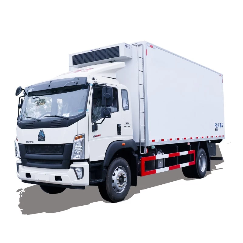 HOWO 4*2 35 cubic meter frozen meat refrigerated truck Thumbnail
