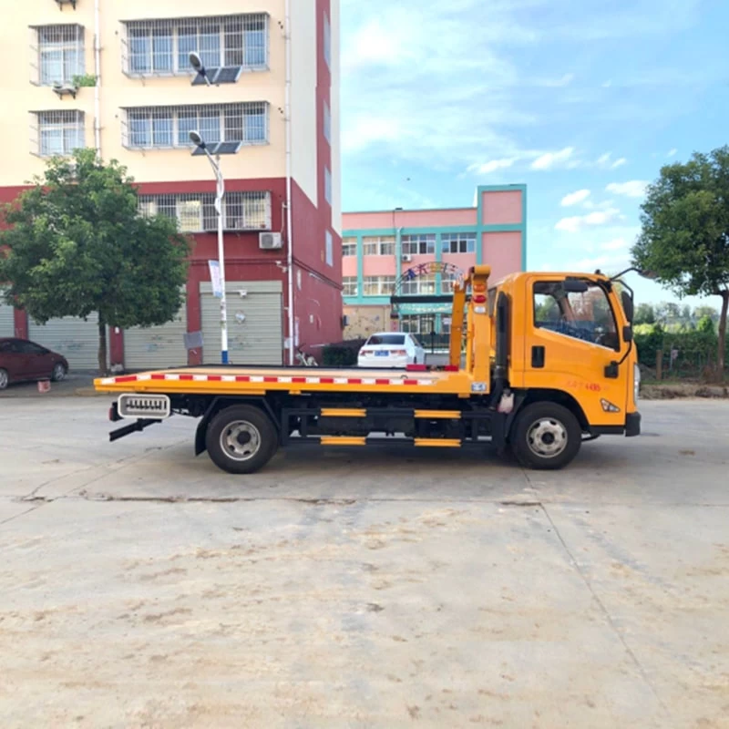 JMC 5 ton flatbed road wrecker tow truck Front Side View