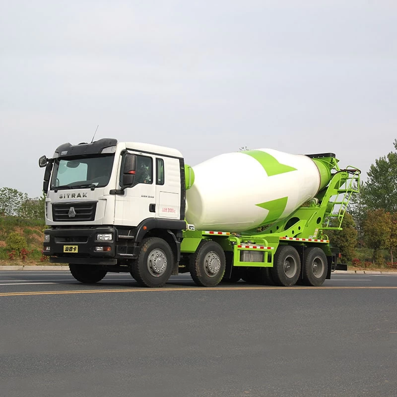 HOWO 8 m3 volumetric concrete mixer truck for sale Oblique Front View
