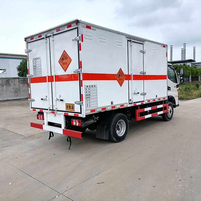 JAC 4*2 cargo flammable liquid container transport truck Oblique Back Plot