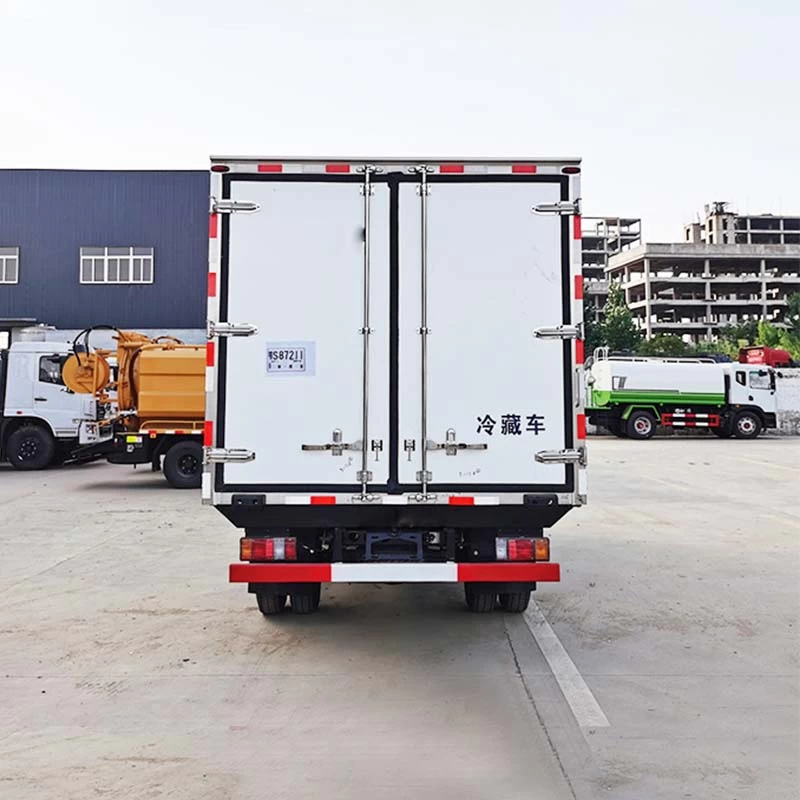 Isuzu 5tons Mini refrigeraged Trucks Cold Food refrigerator Back Image
