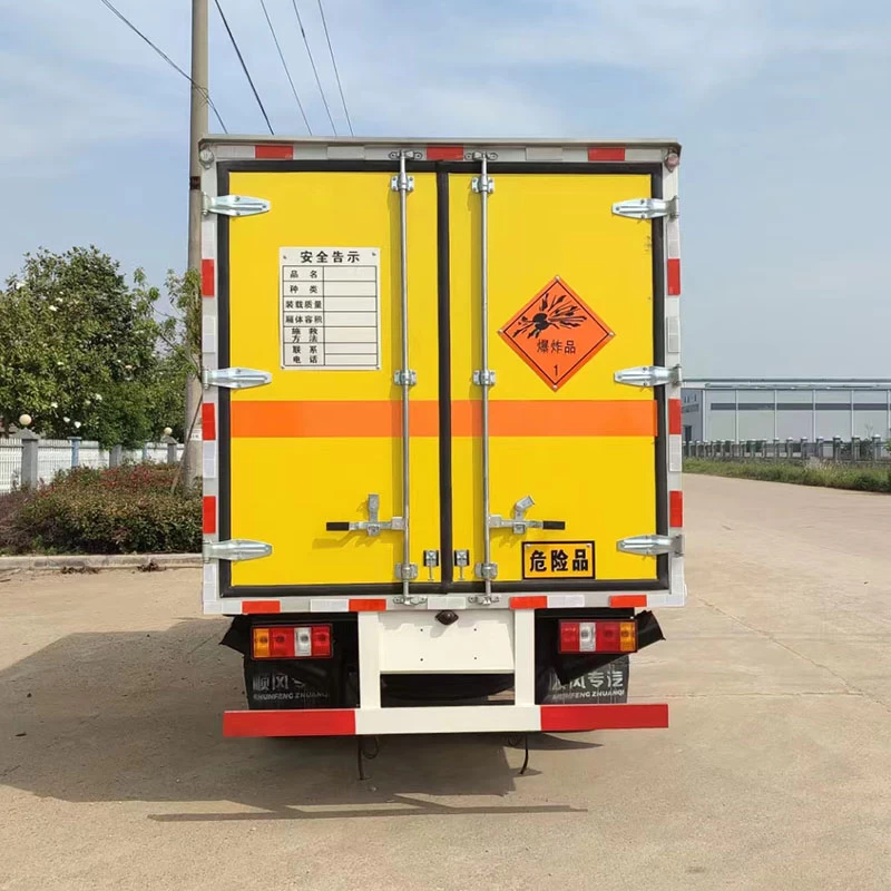 JMC 4*2 dangerous goods explosive transporting truck Back Image