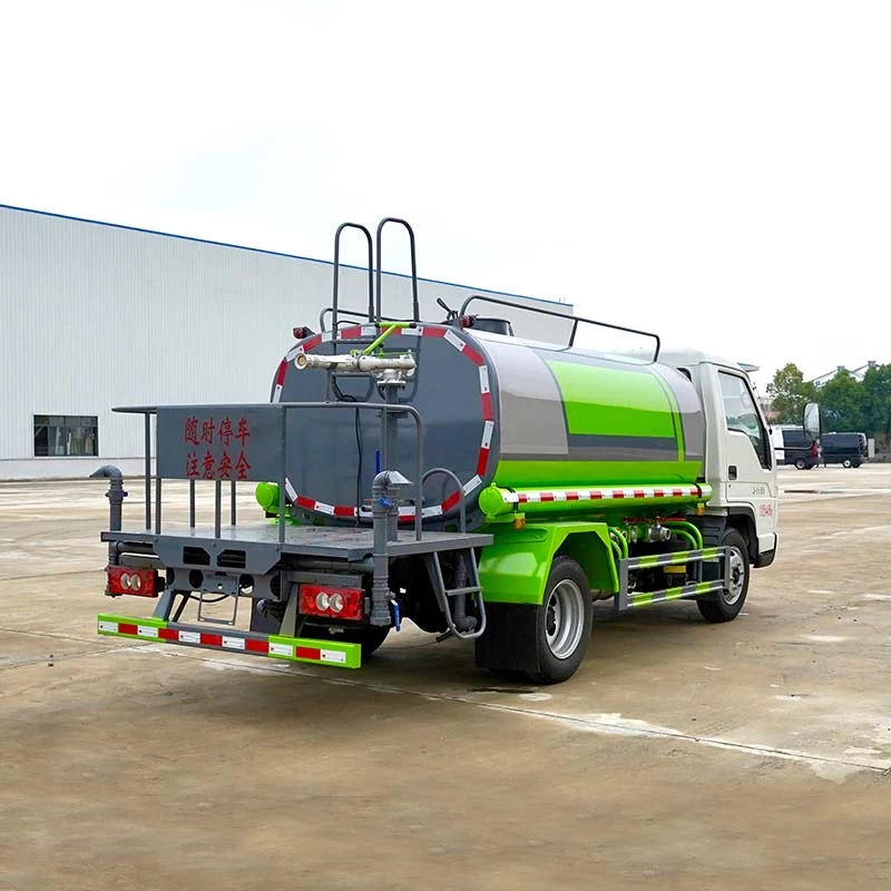 Foton 4x2 Mini Water Tank Truck Small Water Tanker Oblique Back Plot