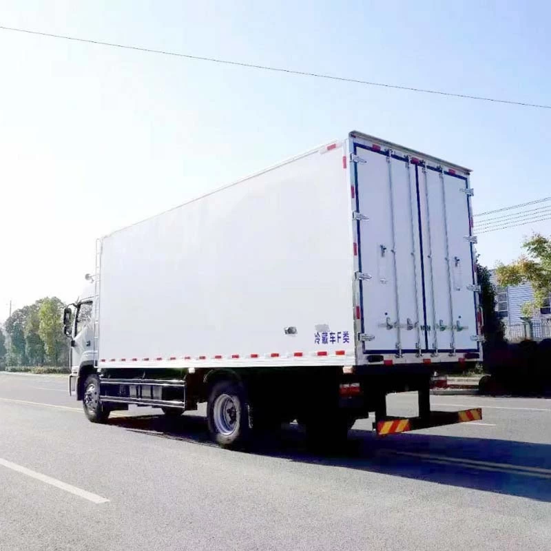 JAC light duty refrigerated truck 10 ton refrigerator truck Oblique Back Plot
