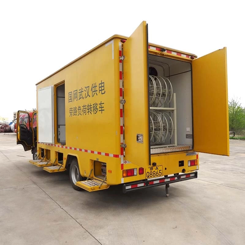 Japanese Isuzu 100kw outdoor power supply vehicle Oblique Back Plot