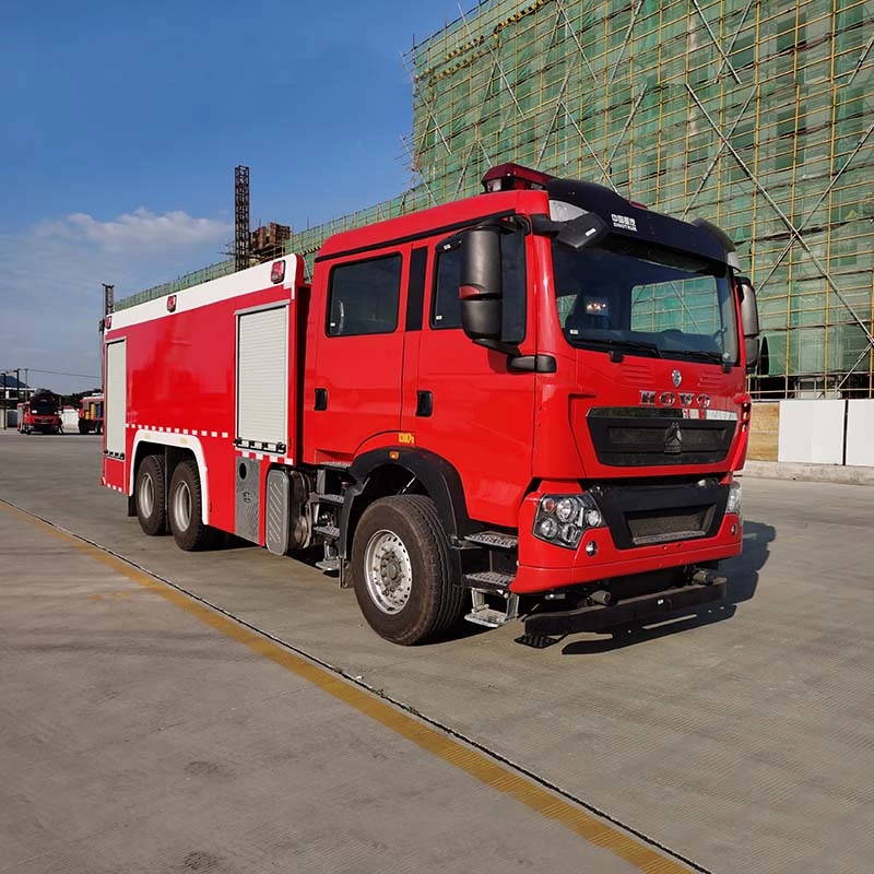 Howo 6x4 12000L Water Foam Powder Fire Fighting Truck Thumbnail 