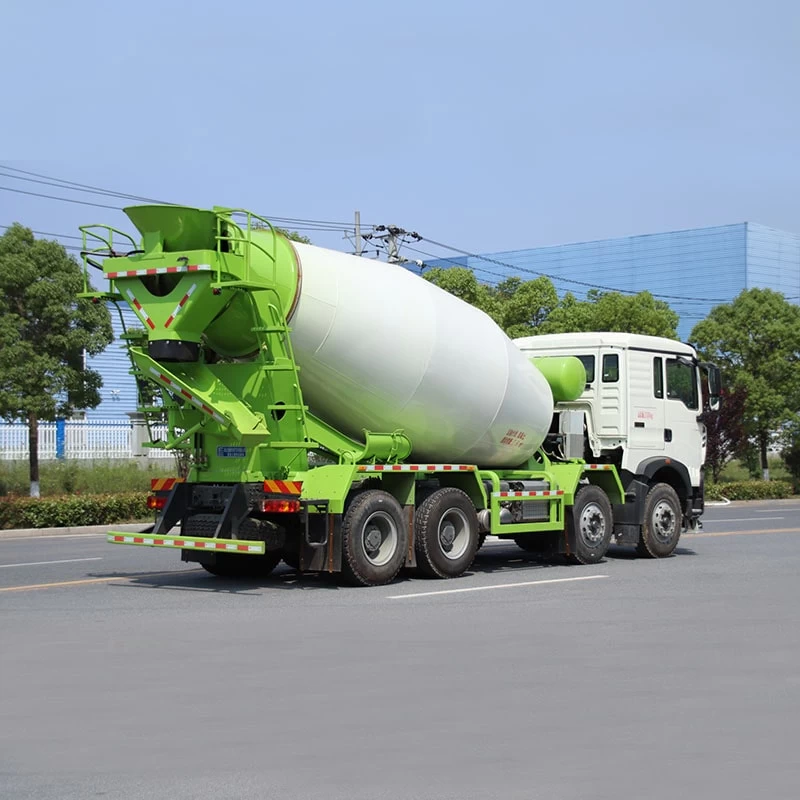 Factory direct sales HOWO 8*4 concrete mixer truck for sale Oblique Back Plot