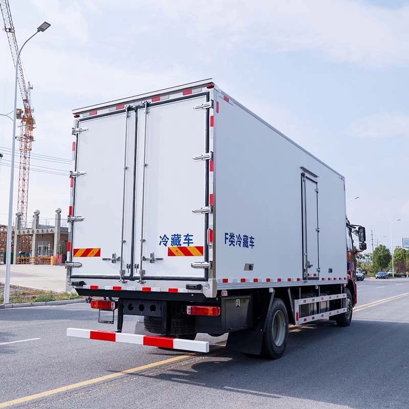 HOWO 8x4 refrigeration unit for refrigerated van truck Oblique Back Plot