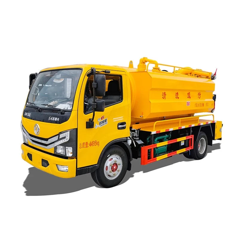 Dongfeng 4*2 6000L sewage suction cleaning truck Thumbnail
